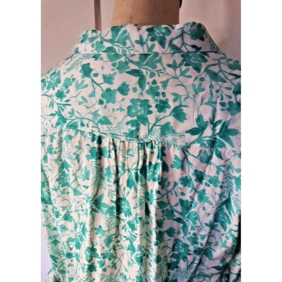 Maeve Anthropologie Islet Floral pockets button down shirt top blouse - Picture 7 of 11